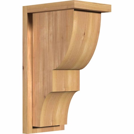 Ekena Millwork Ridgewood Smooth Corbel w/Backplate, Western Red Cedar, 7 1/2"W x 10"D x 18"H COR08X10X18RID01SWR